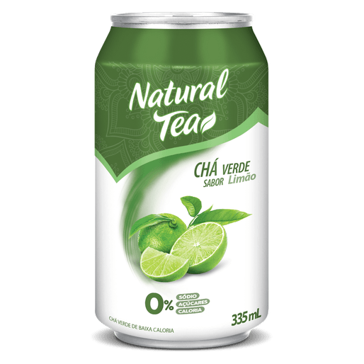 Chá Verde C/ Limão Natural Tea Lata 335Ml