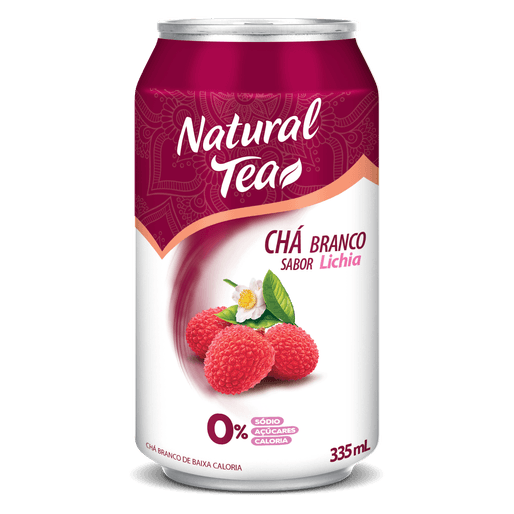 Chá Branco C/ Lichia Natural Tea Lata 335Ml