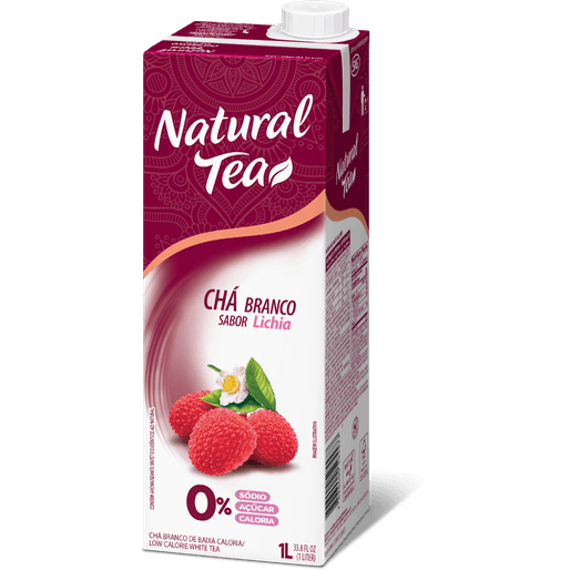 Chá Branco C/ Lichia Natural Tea 1L