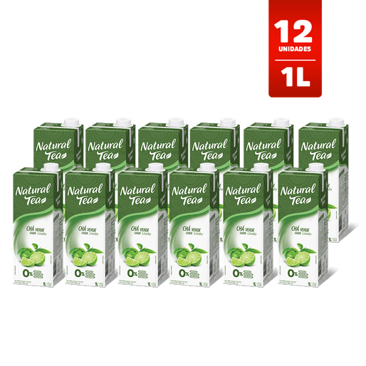 Chá Verde C/ Limão Natural Tea 1L - Caixa 12 unidades