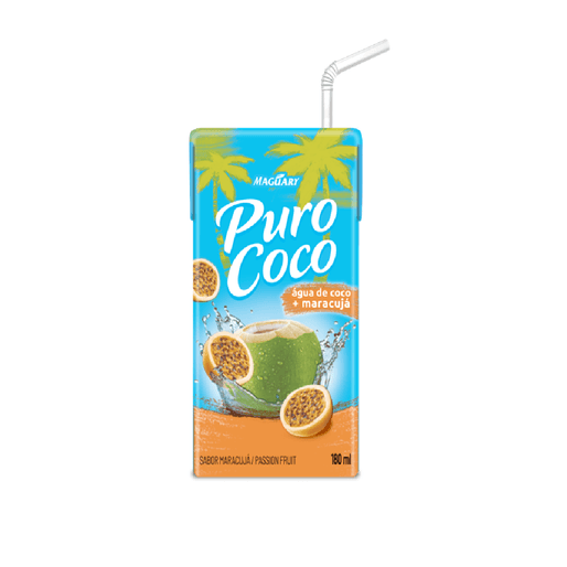 Água De Coco Puro Coco Maracujá 180Ml